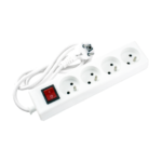 Multiprise 4 Prises 2P+T Avec Interrupteur Cordon 1.4M