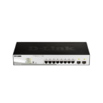 Smart Switch D-LINK 8 Ports POE 10/100/1000 Gigabit +2 SFP DGS-1210-10P