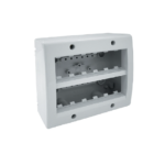 BOITE APPARENT SOMEF 12 MODULE BLANC VIDE  (6+6) 45Q12BG