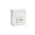 BOITE APPARENT SOMEF 6 MODULE BLANC VIDE  (3+3) 45Q06BG