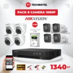 PACK 8 CAMERA HIKVISION 2MP