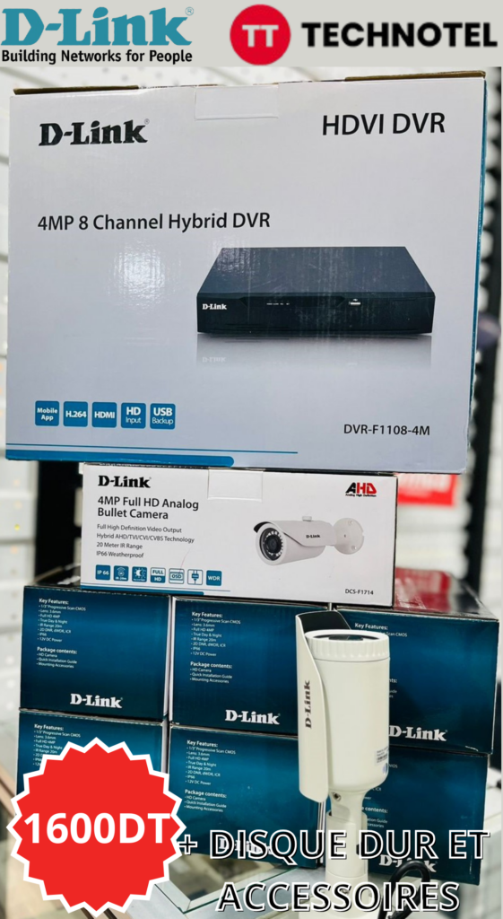 PACK 8 CAMERA D-LINK 4MP