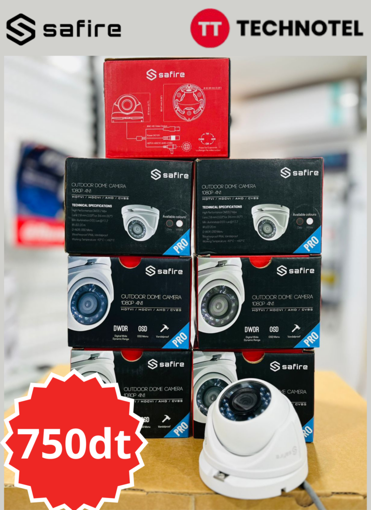 PACK 7 CAMERA SAFIRE 2MP